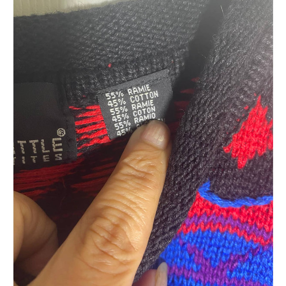 Carole Little Women Sweaters M multi colored VTG - Picture 6 of 7